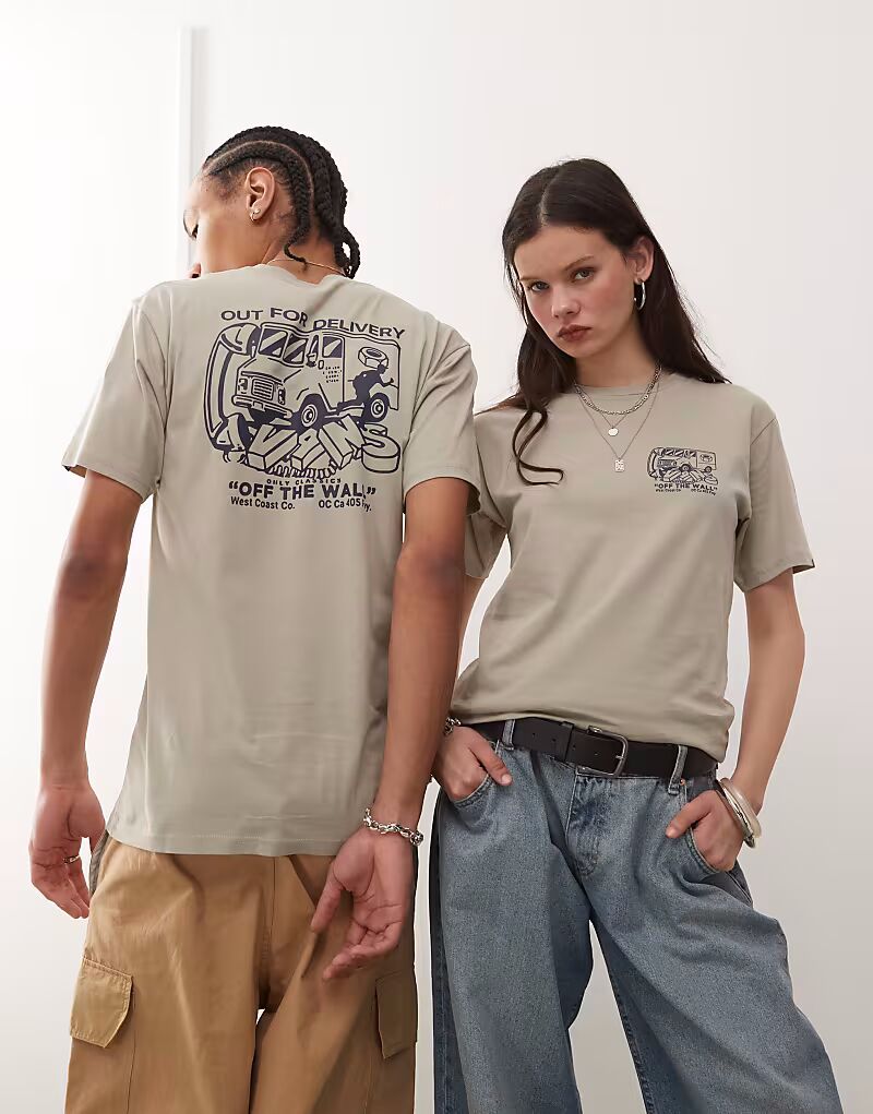 Футболка Vans next stop с графическим принтом на спине серого цвета 
Футболка Vans next stop с графическим принтом на спине серого цвета