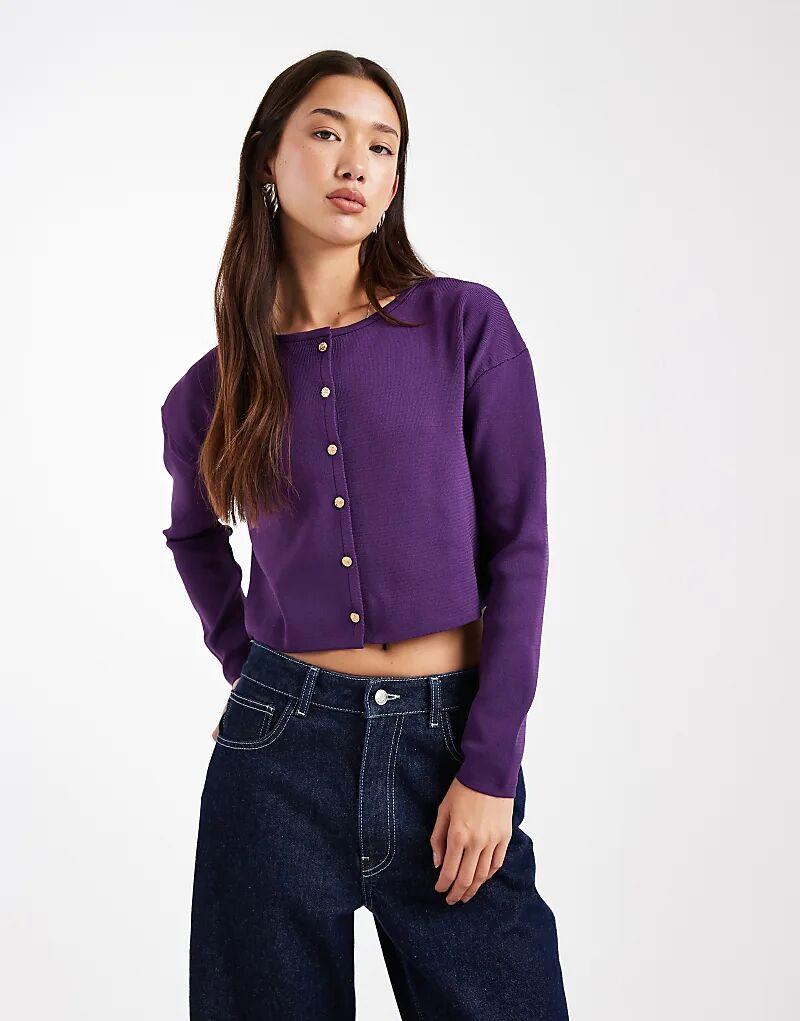 Кардиган Miss Selfridge с круглым вырезом сливового цвета
Кардиган Miss Selfridge с круглым вырезом сливового цвета