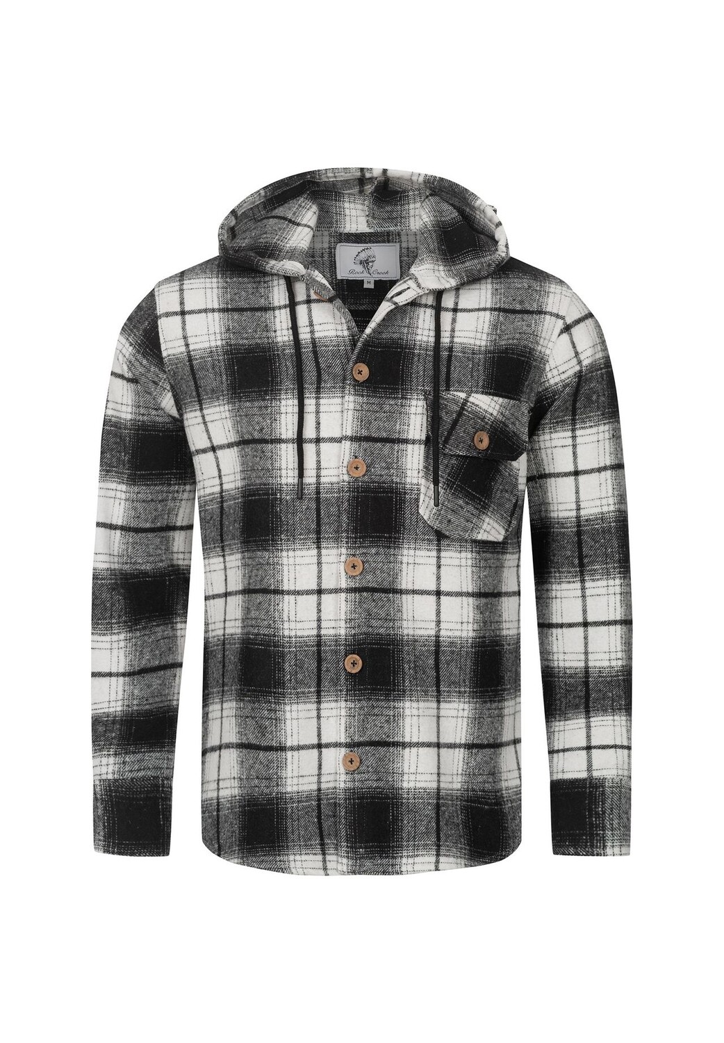 Рубашка Рубашка в клетку с капюшоном Rock Creek, черный
Рубашка Рубашка в клетку с капюшоном Rock Creek, черный