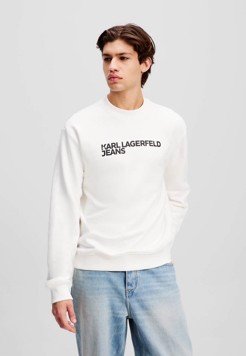 Толстовка KARL LAGERFELD JEANS, белый 
Толстовка KARL LAGERFELD JEANS, белый