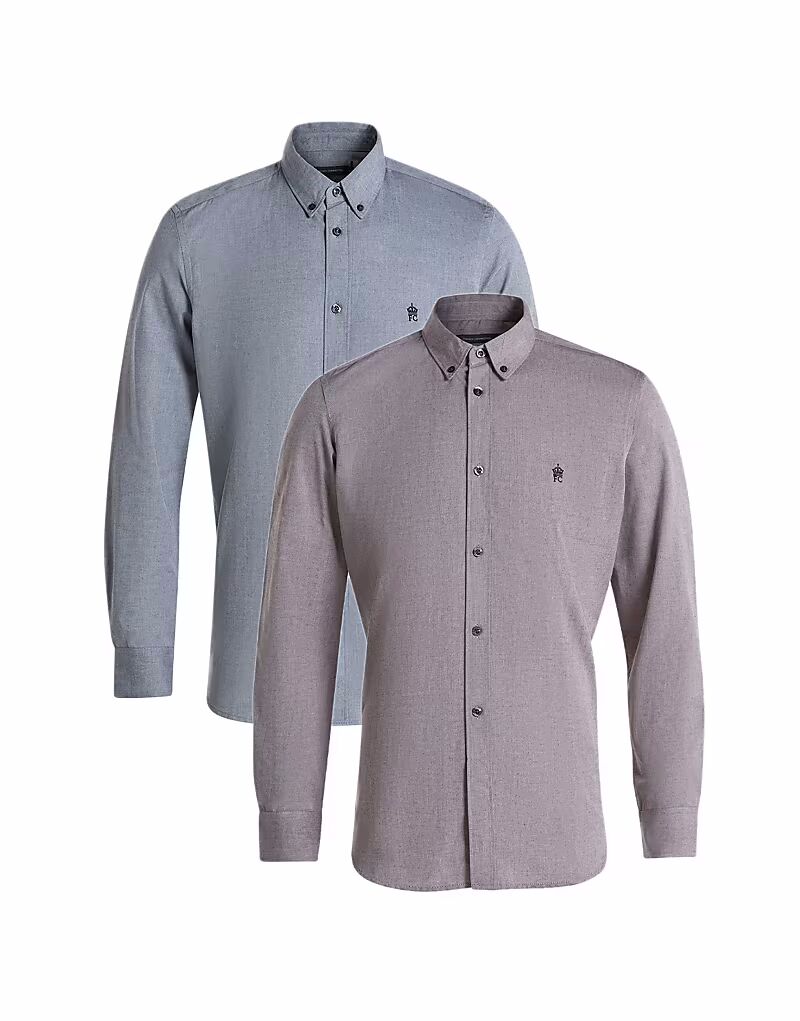 Набор из 2 хлопковых оксфордских рубашек с длинными рукавами, синего цвета French Connection
Набор из 2 хлопковых оксфордских рубашек с длинными рукавами, синего цвета French Connection