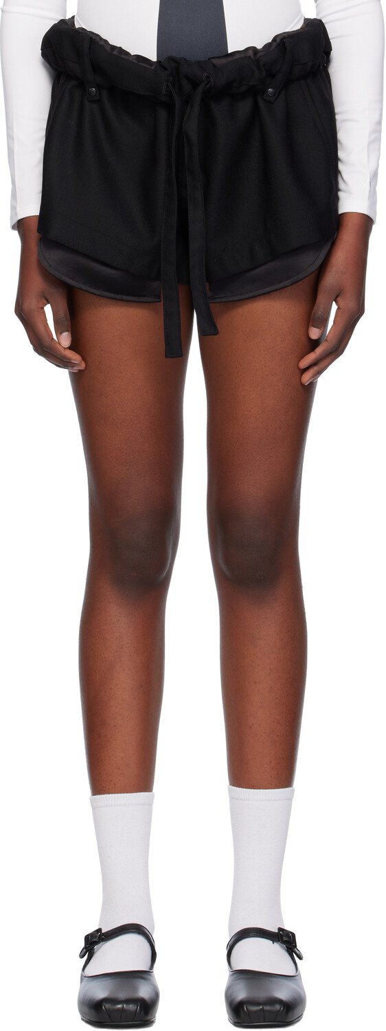 Мини-шорты с завышенной талией OPEN YY, черный
Мини-шорты с завышенной талией OPEN YY, черный