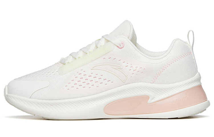 Кроссовки для бега из коллекции Running, женские, низкие, цвета слоновой кости, белые/флуоресцентные, светящиеся, зеленые Anta 
Кроссовки для бега из коллекции Running, женские, низкие, цвета слоновой кости, белые/флуоресцентные, светящиеся, зеленые Anta