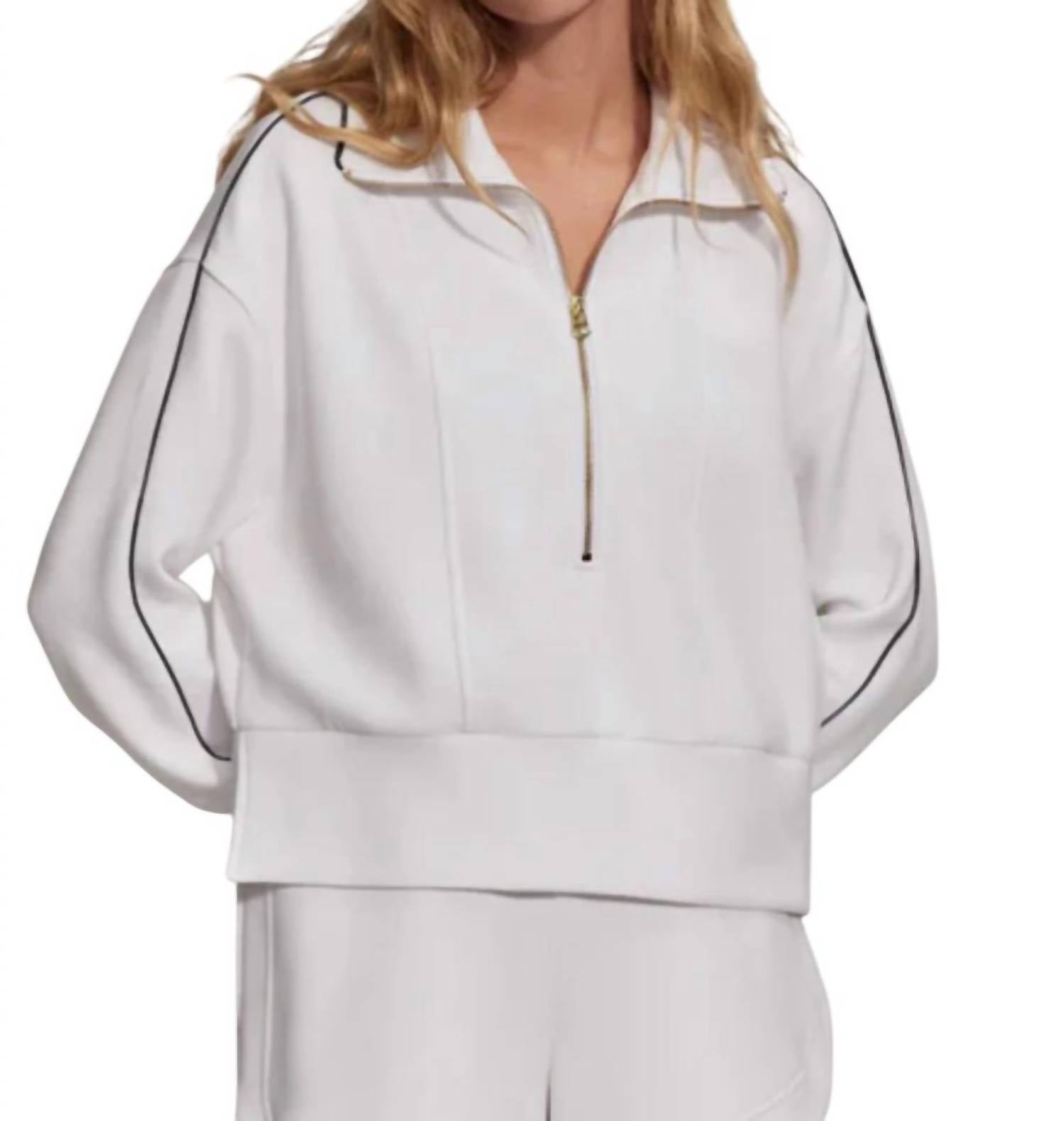 Давенпорт худи с полумолнией в белом цвете VARLEY
Давенпорт худи с полумолнией в белом цвете VARLEY