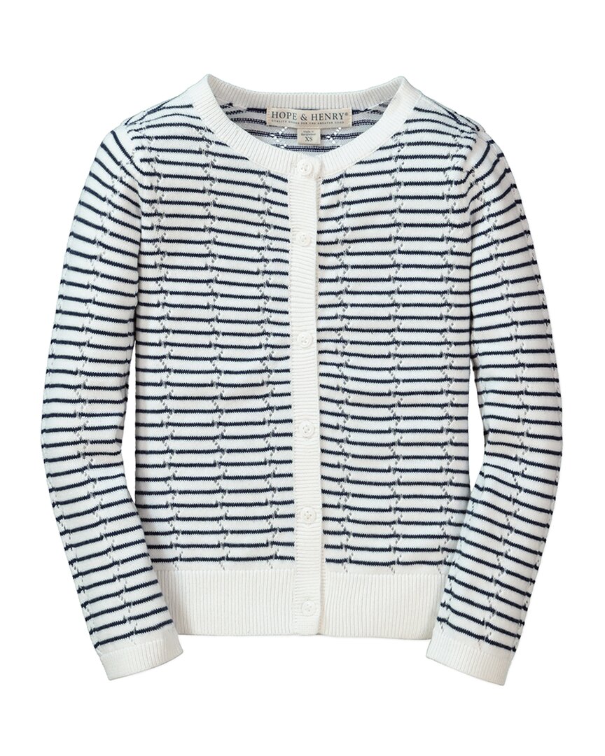 Кардиган Hope & Henry с ажурной вязкой, синий
Кардиган Hope & Henry с ажурной вязкой, синий