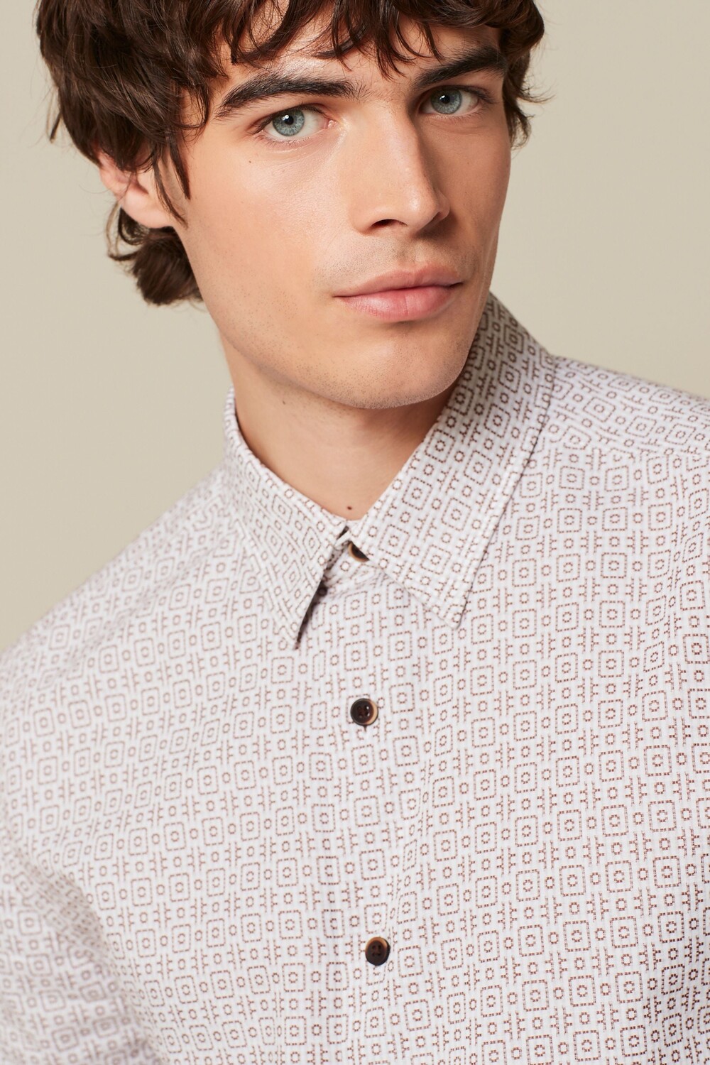 Текстурная рубашка с короткими рукавами Next, белый
Текстурная рубашка с короткими рукавами Next, белый