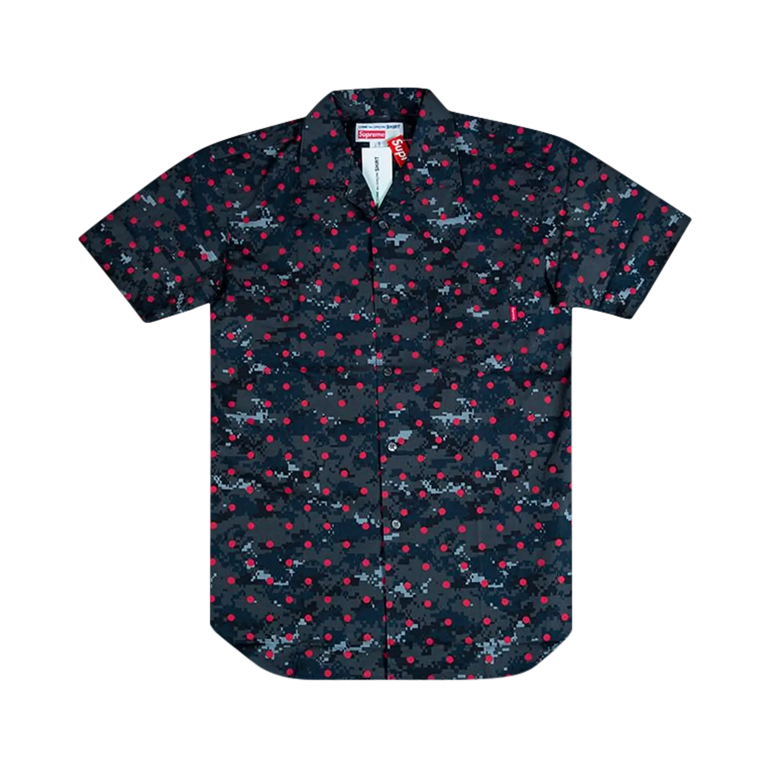 РУБАШКА Supreme x Comme des Garçons с петлевым воротником темно-синего цвета
РУБАШКА Supreme x Comme des Garçons с петлевым воротником темно-синего цвета