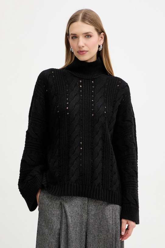 Шерстяной свитер Twinset, черный
Шерстяной свитер Twinset, черный