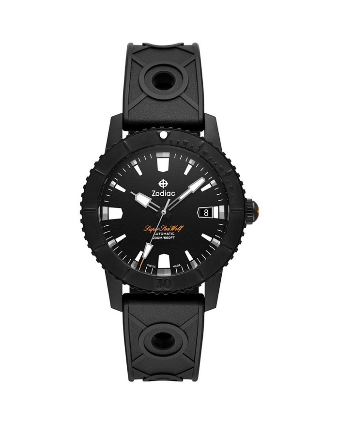 Автоматические часы Compression Diver с резиновым ремешком, 40 мм Zodiac, черный
Автоматические часы Compression Diver с резиновым ремешком, 40 мм Zodiac, черный