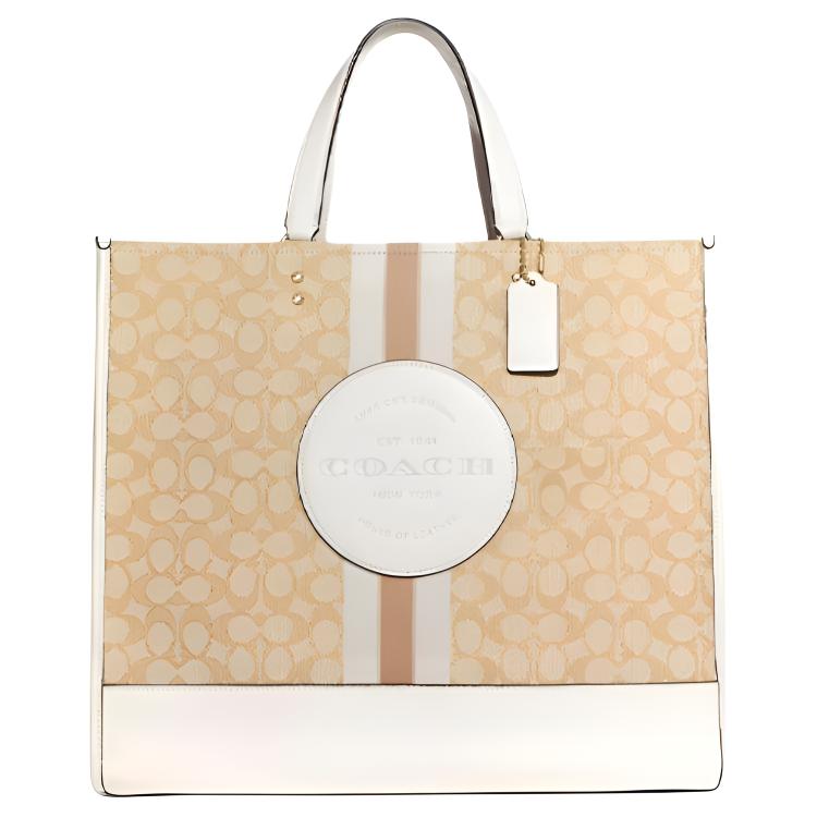 COACH Жаккардовая сумка с отделкой из мелкой зернистой кожи через плечо
COACH Жаккардовая сумка с отделкой из мелкой зернистой кожи через плечо