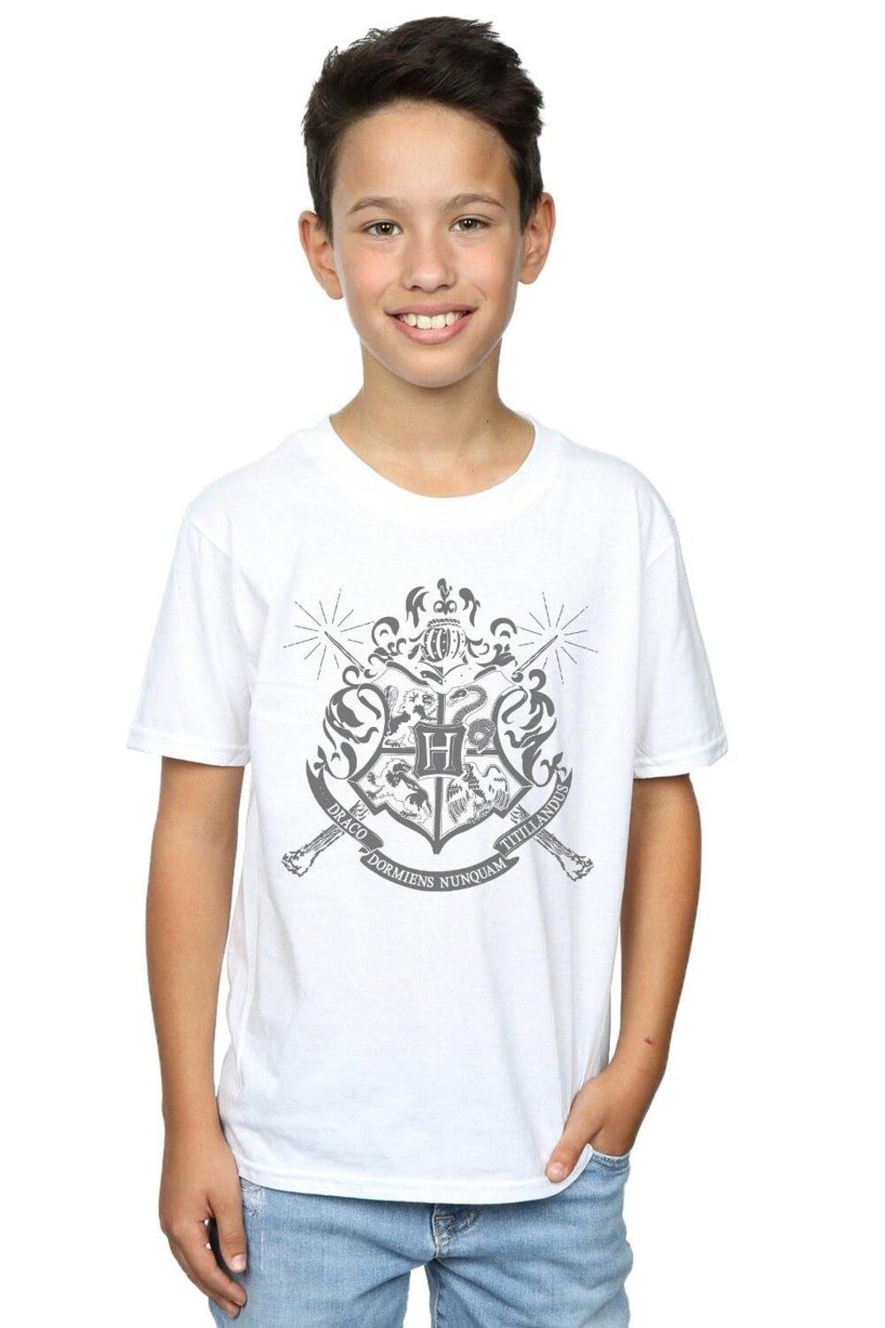 Футболка со значком Хогвартса и палочками Harry Potter, белый
Футболка со значком Хогвартса и палочками Harry Potter, белый