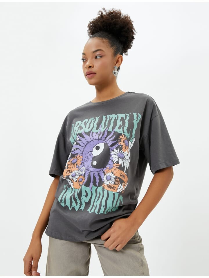 Футболка KOTON T shirt, антрацит
Футболка KOTON T shirt, антрацит