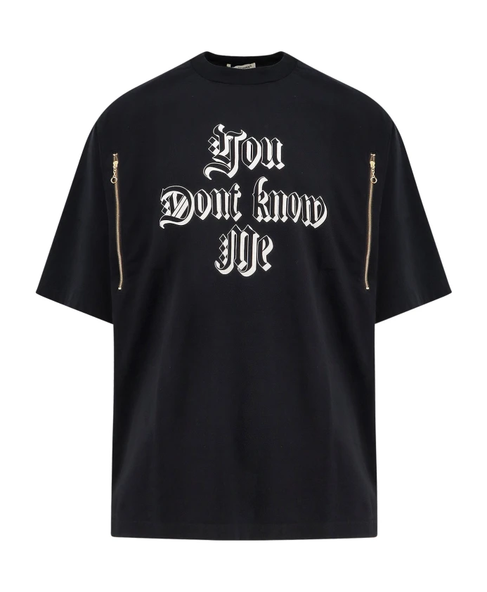 Черная хлопковая футболка с логотипом Undercover, черный
Черная хлопковая футболка с логотипом Undercover, черный