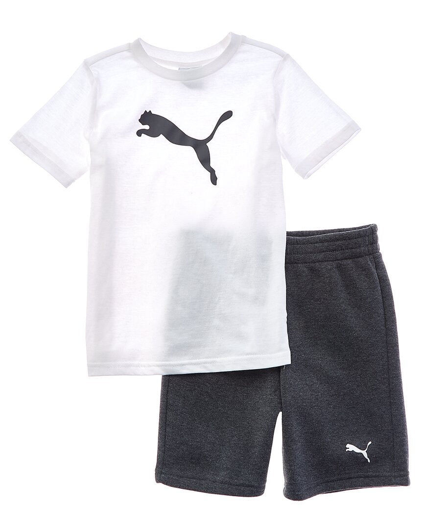 Комплект из 2 предметов: футболка из джерси и флисовые шорты PUMA Puma, белый
Комплект из 2 предметов: футболка из джерси и флисовые шорты PUMA Puma, белый