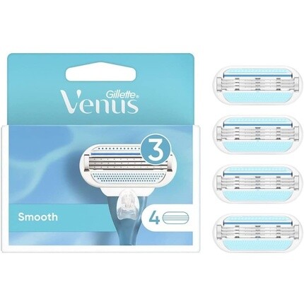 Лезвия для женской бритвы Venus Smooth, 4 сменных лезвия, тройное лезвие — упаковка из 4 шт., Gillette
Лезвия для женской бритвы Venus Smooth, 4 сменных лезвия, тройное лезвие — упаковка из 4 шт., Gillette