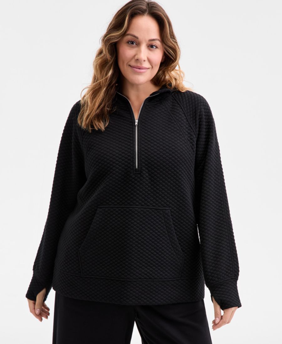 Стеганая толстовка большого размера с застежкой-молнией до середины груди, эксклюзивно для Macy's ID Ideology, Deep Black
Стеганая толстовка большого размера с застежкой-молнией до середины груди, эксклюзивно для Macy's ID Ideology, Deep Black