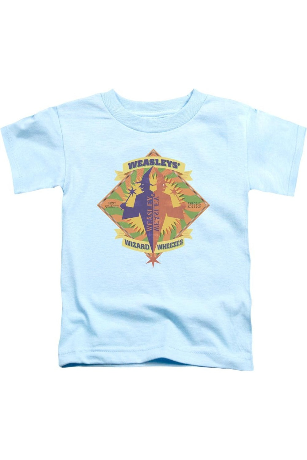 Футболка с коротким рукавом Harry Potter Wizard Wheezes для детей Gildan, светло-голубой
Футболка с коротким рукавом Harry Potter Wizard Wheezes для детей Gildan, светло-голубой