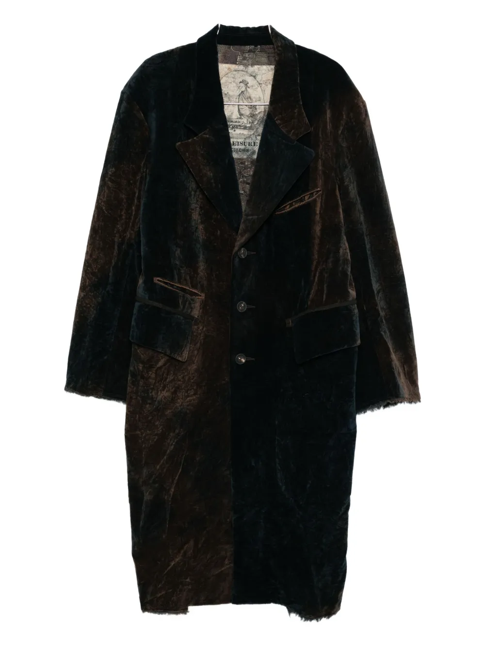 Пальто с панелями и лацканами-нотк Ziggy Chen, коричневый
Пальто с панелями и лацканами-нотк Ziggy Chen, коричневый