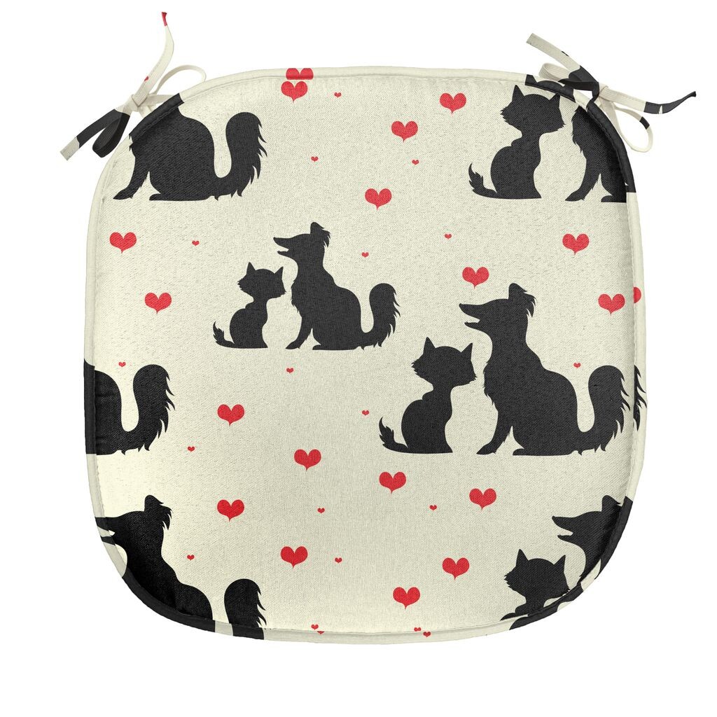 ABAKUHAUS Красно-черная подушка для обеденного стула, Dog Cat Pet Love, декоративная водонепроницаемая подушка с ремнями для кухонных сидений, 40 см x 40 см, бежевый красный черный
ABAKUHAUS Красно-черная подушка для обеденного стула, Dog Cat Pet Love, декоративная водонепроницаемая подушка с ремнями для кухонных сидений, 40 см x 40 см, бежевый красный черный