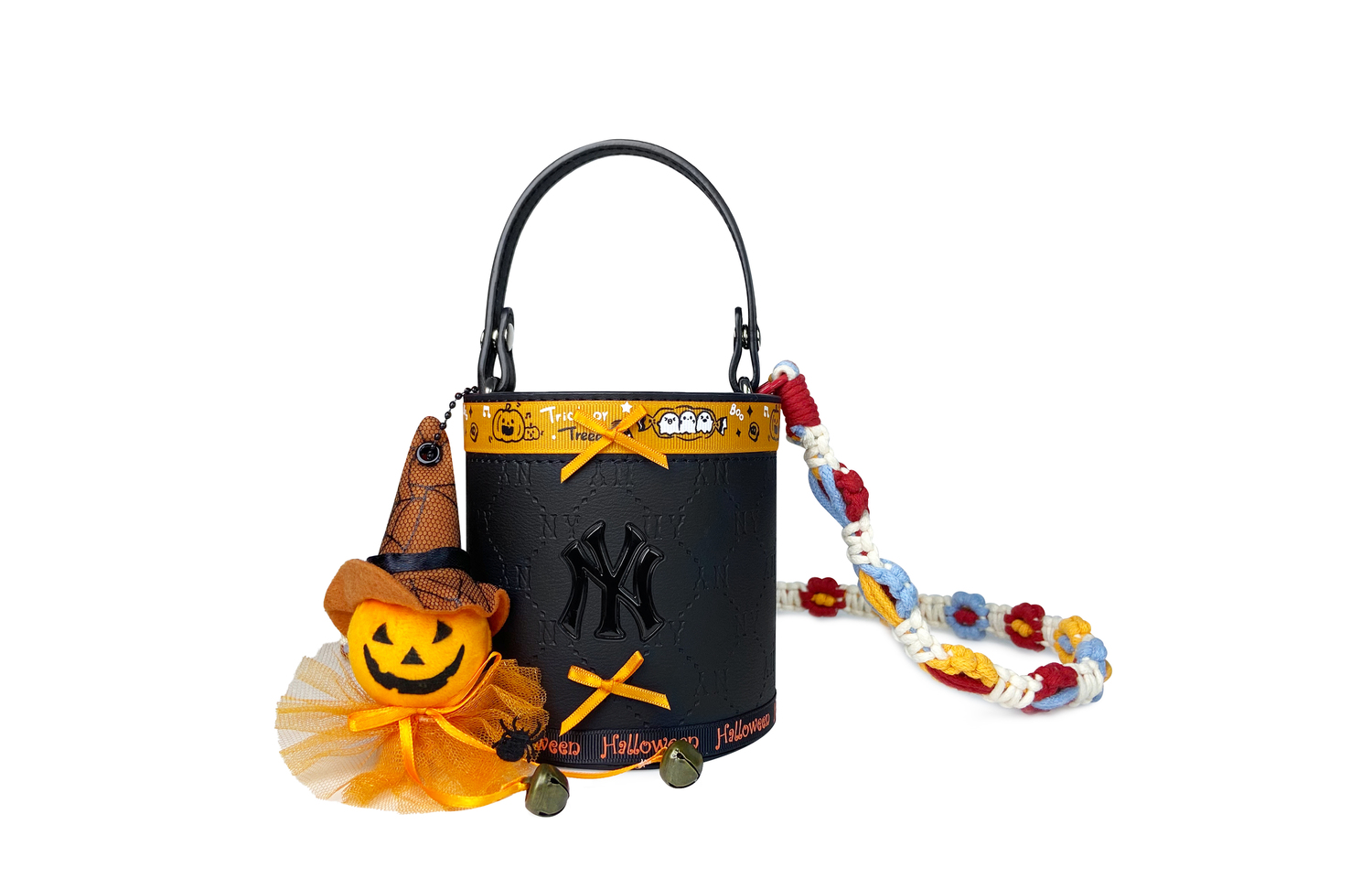 Кожаная сумка-ведро Unisex Black/Pink/Millennial Denim MLB, черный-Wonderful Halloween
Кожаная сумка-ведро Unisex Black/Pink/Millennial Denim MLB, черный-Wonderful Halloween