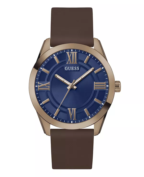 Мужские аналоговые часы с коричневым силиконовым ремешком, 44 мм Guess, brown
Мужские аналоговые часы с коричневым силиконовым ремешком, 44 мм Guess, brown