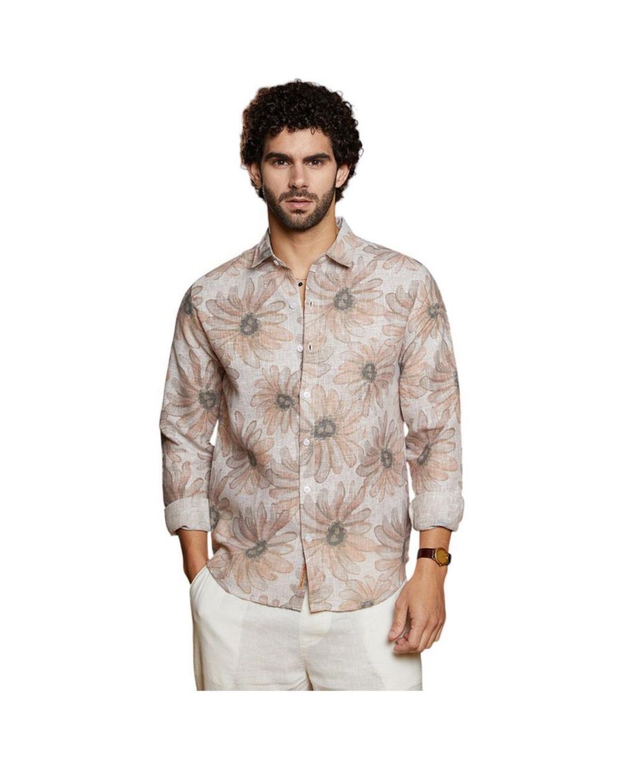 Мужская рубашка цвета каштаново-коричневого с узором "Мрачная ромашка" Campus Sutra, Brown
Мужская рубашка цвета каштаново-коричневого с узором "Мрачная ромашка" Campus Sutra, Brown