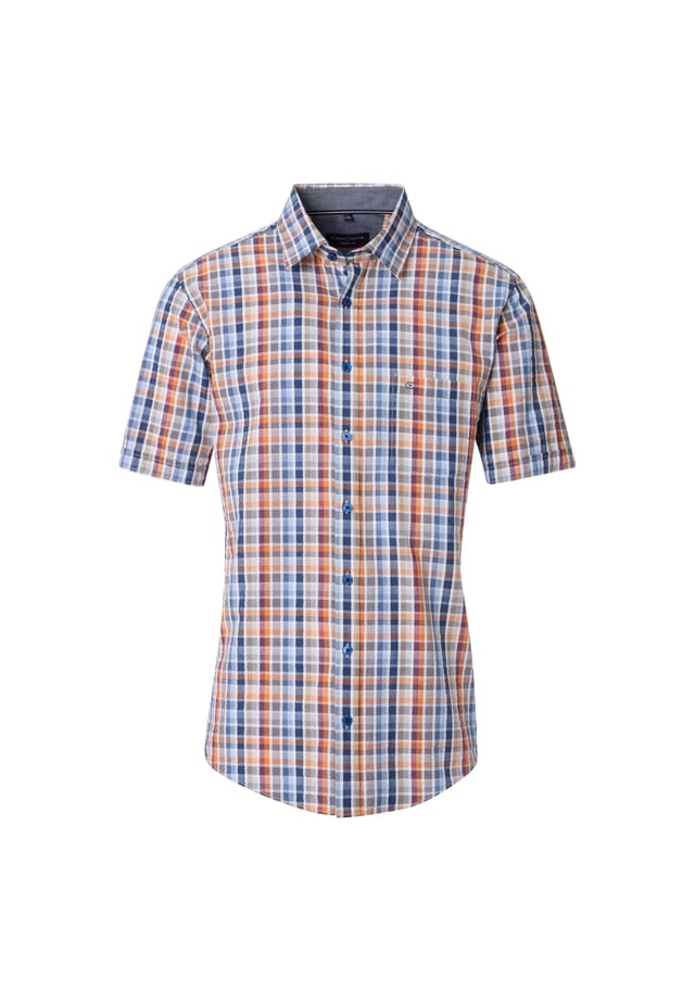 Повседневная рубашка с коротким рукавом в клетку свободного покроя Casamoda, голубой
Повседневная рубашка с коротким рукавом в клетку свободного покроя Casamoda, голубой