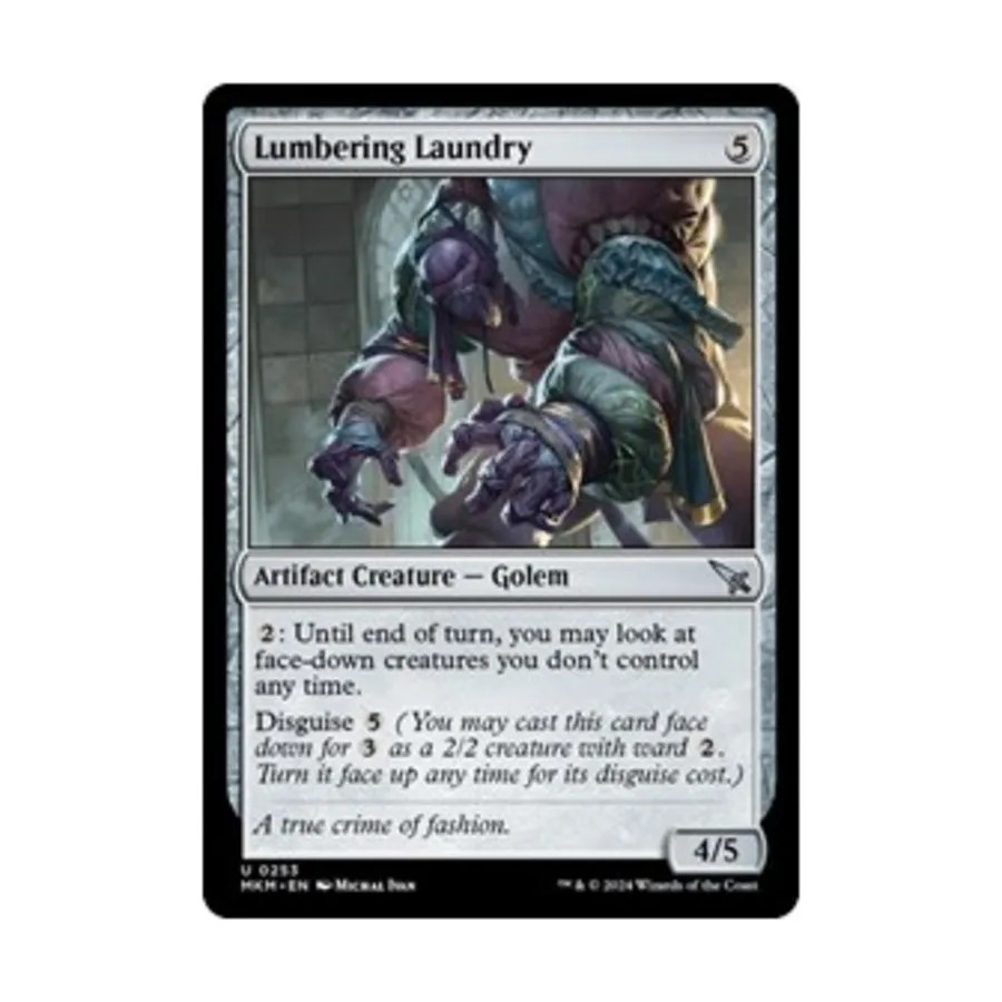 CCG Громоздкая прачечная (U), MTG - Murders at Karlov Manor
CCG Громоздкая прачечная (U), MTG - Murders at Karlov Manor