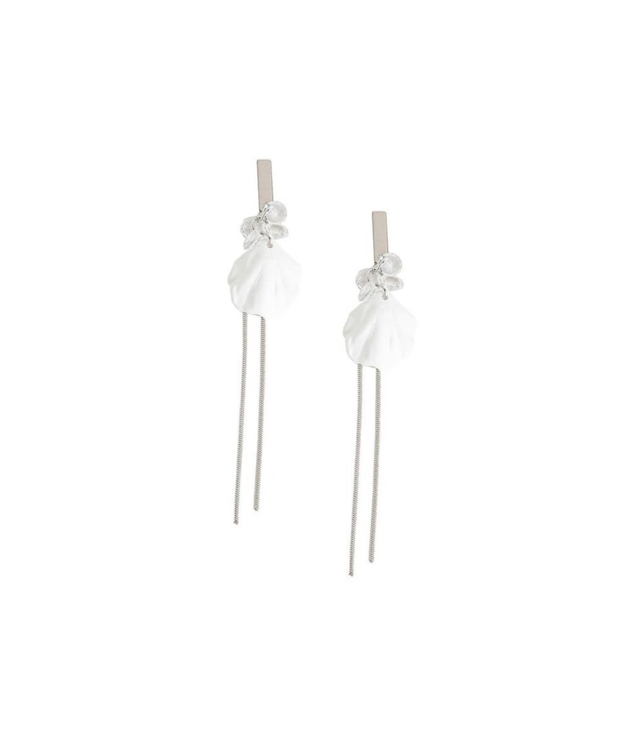 Серьги-подвески в виде лепестков на цепочке SOHI, White
Серьги-подвески в виде лепестков на цепочке SOHI, White