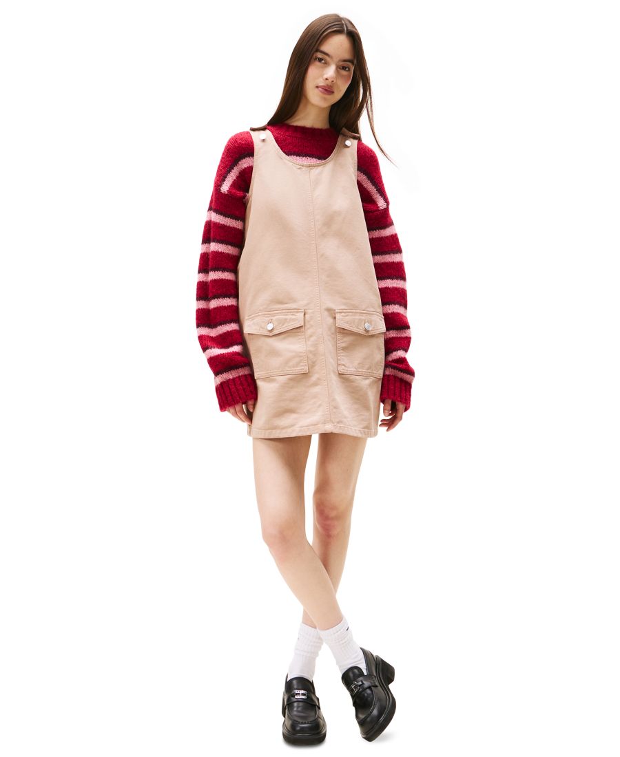 Женское хлопковое платье-сарафан без рукавов А-силуэта Tommy Jeans, Malted Milk
Женское хлопковое платье-сарафан без рукавов А-силуэта Tommy Jeans, Malted Milk