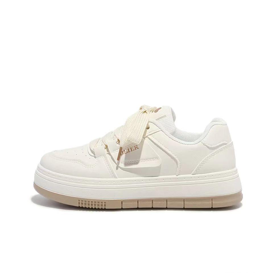 Низкие кроссовки для скейтбординга для женщин и подростков BINGO DUCK, бежевый 
Низкие кроссовки для скейтбординга для женщин и подростков BINGO DUCK, бежевый