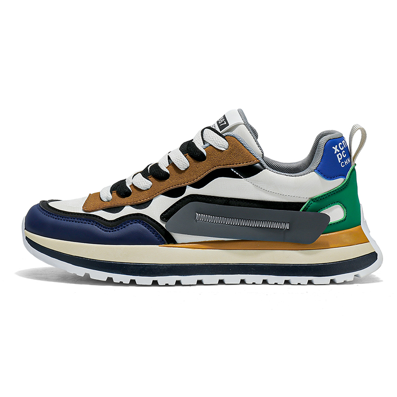 Нескользящие износостойкие низкие повседневные туфли для мужчин M.M Party, White Blue 
Нескользящие износостойкие низкие повседневные туфли для мужчин M.M Party, White Blue