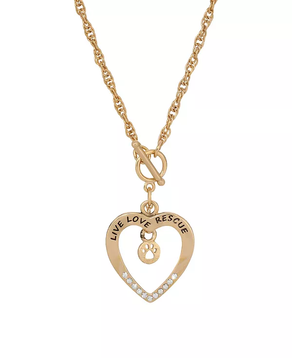 Ожерелье Crystal Live Love Rescue Heart 2028, gold
Ожерелье Crystal Live Love Rescue Heart 2028, gold