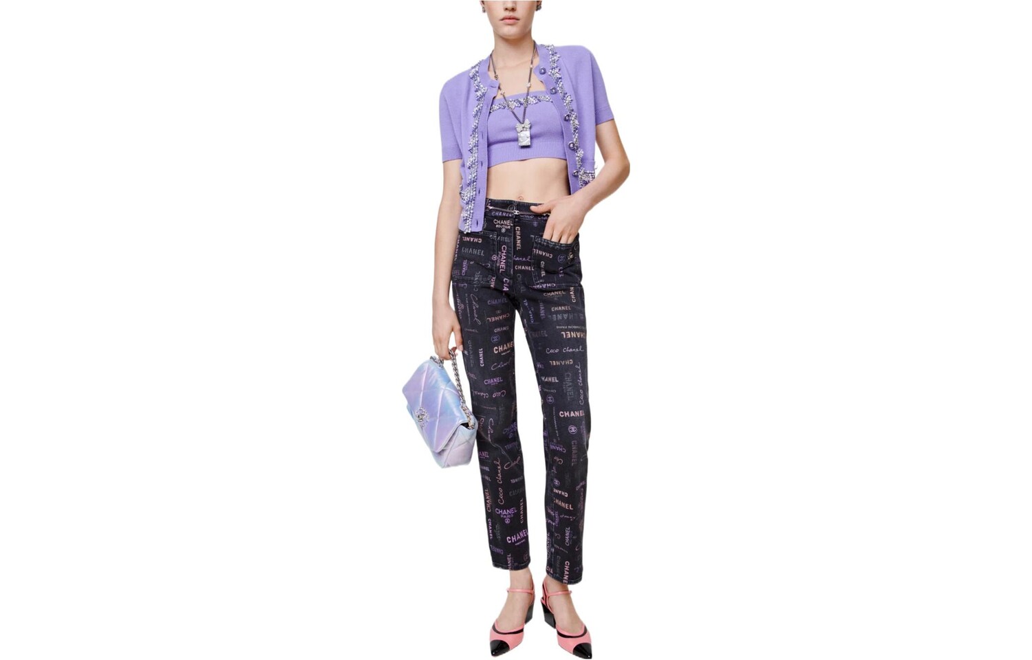 Джинсы женские Chanel с узором, черный
Джинсы женские Chanel с узором, черный