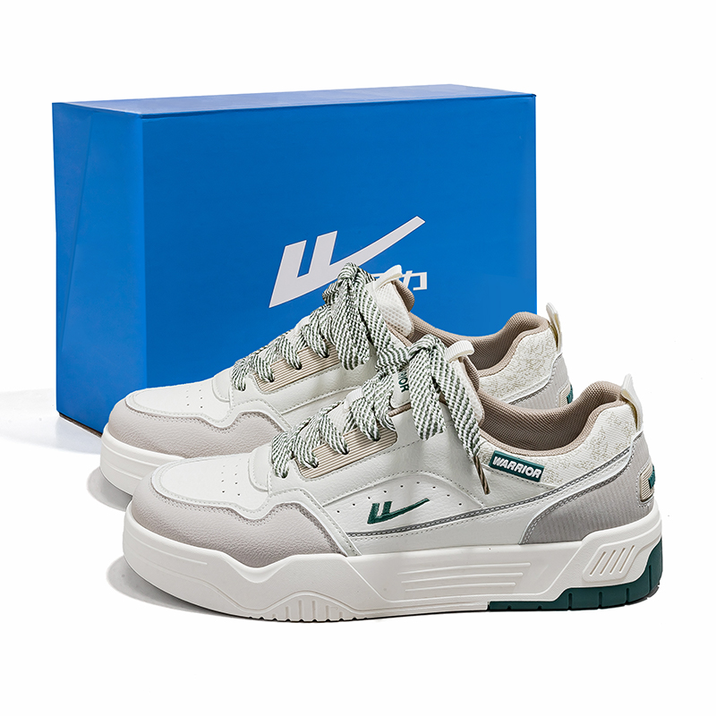 WARRIOR Низкие мужские кроссовки для скейтбординга бежевого, серо-зеленого цвета
WARRIOR Низкие мужские кроссовки для скейтбординга бежевого, серо-зеленого цвета