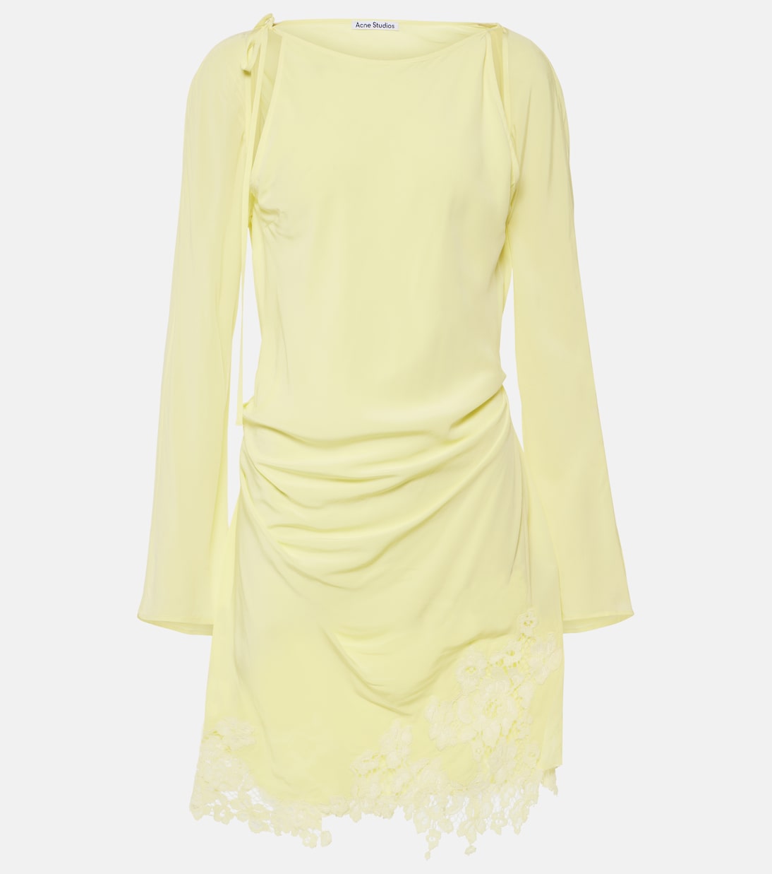 Мини-платье с кружевной отделкой и вырезами Acne Studios, Fluo Yellow
Мини-платье с кружевной отделкой и вырезами Acne Studios, Fluo Yellow