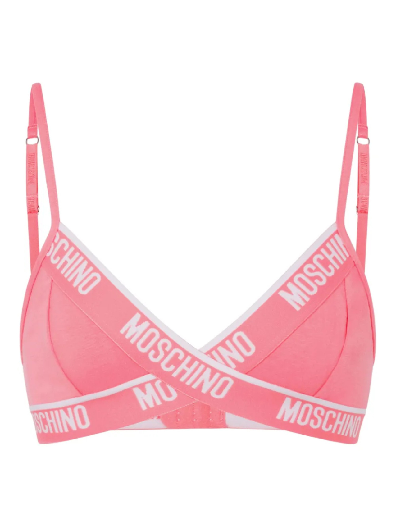 Бюстгальтер с логотипом Moschino, розовый
Бюстгальтер с логотипом Moschino, розовый