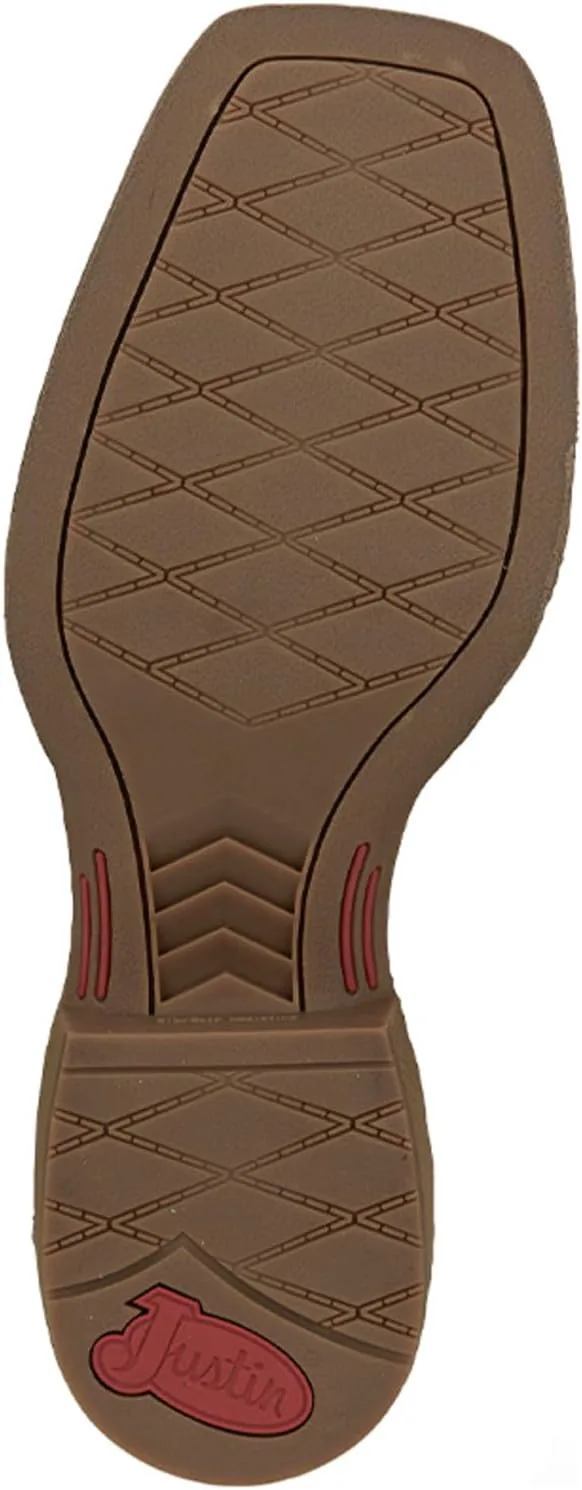 Мужские ковбойские сапоги Justin Canter 11", полностью из зернистой кожи, с плетеной подкладкой, квадратным носком, подошвой из нескользящей резины
Мужские ковбойские сапоги Justin Canter 11", полностью из зернистой кожи, с плетеной подкладкой, квадратным носком, подошвой из нескользящей резины