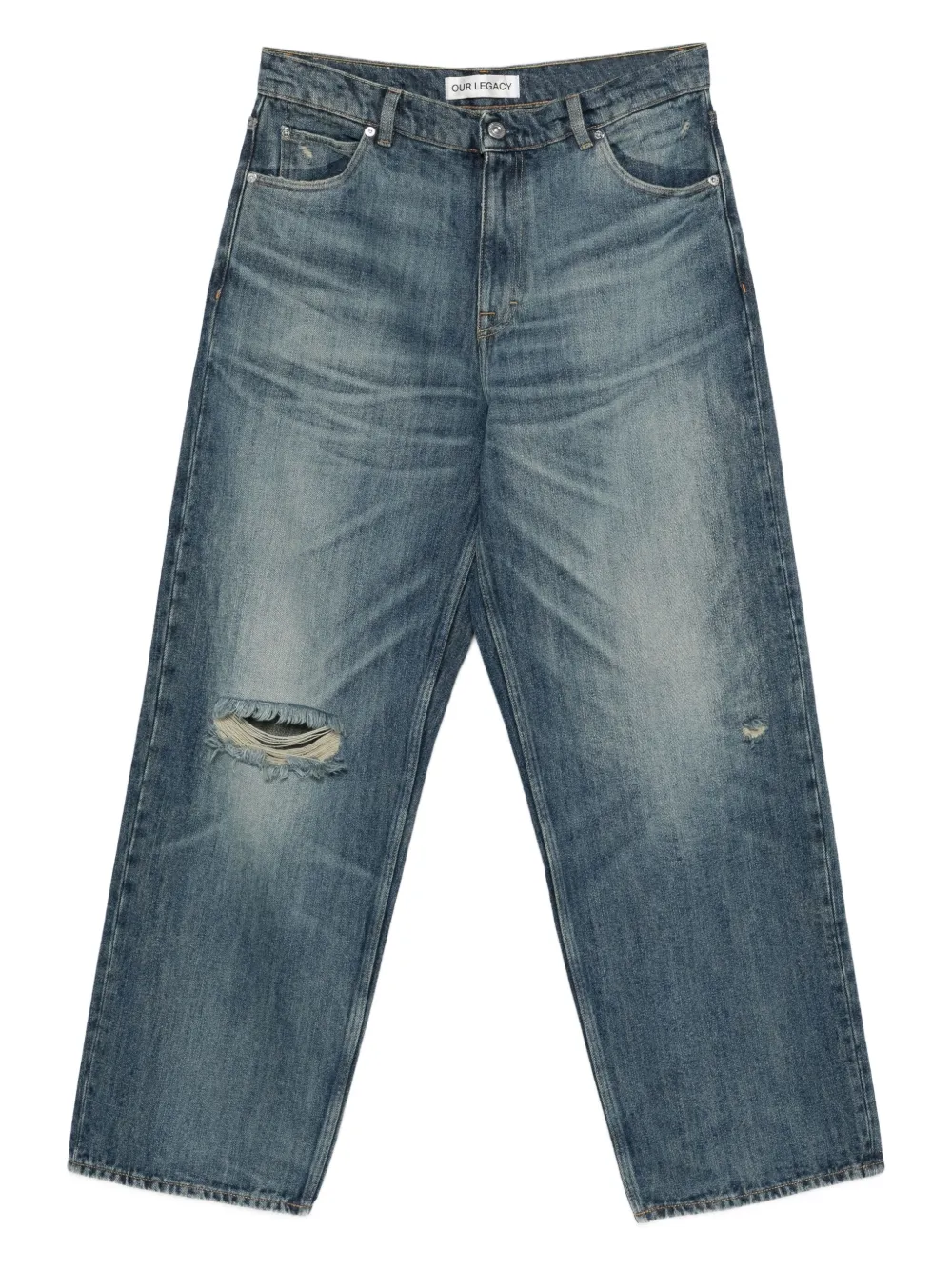 Джинсы Vast Cut с прорезями Our Legacy, синий
Джинсы Vast Cut с прорезями Our Legacy, синий