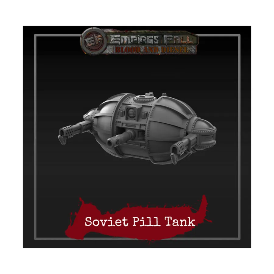 Советский резервуар для таблеток, Sci-Fi Miniatures (28mm) (Gaddis Gaming)
Советский резервуар для таблеток, Sci-Fi Miniatures (28mm) (Gaddis Gaming)