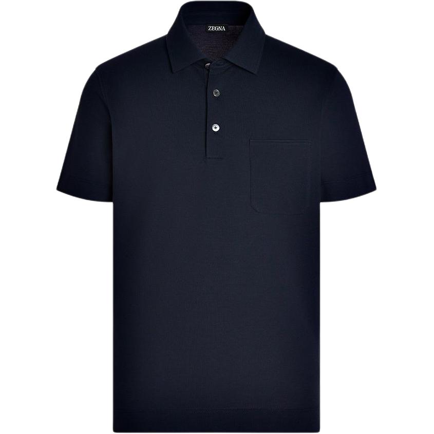 Zegna Поло с короткими рукавами и прямым подолом Ermenegildo Zegna, синий
Zegna Поло с короткими рукавами и прямым подолом Ermenegildo Zegna, синий