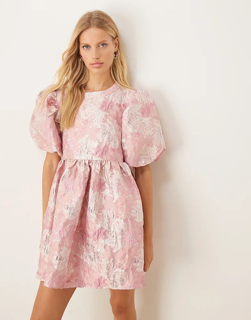 Мини-платье Dream Sister Jane с жаккардовыми рукавами-фонариками, розового цвета, с цветочным принтом
Мини-платье Dream Sister Jane с жаккардовыми рукавами-фонариками, розового цвета, с цветочным принтом