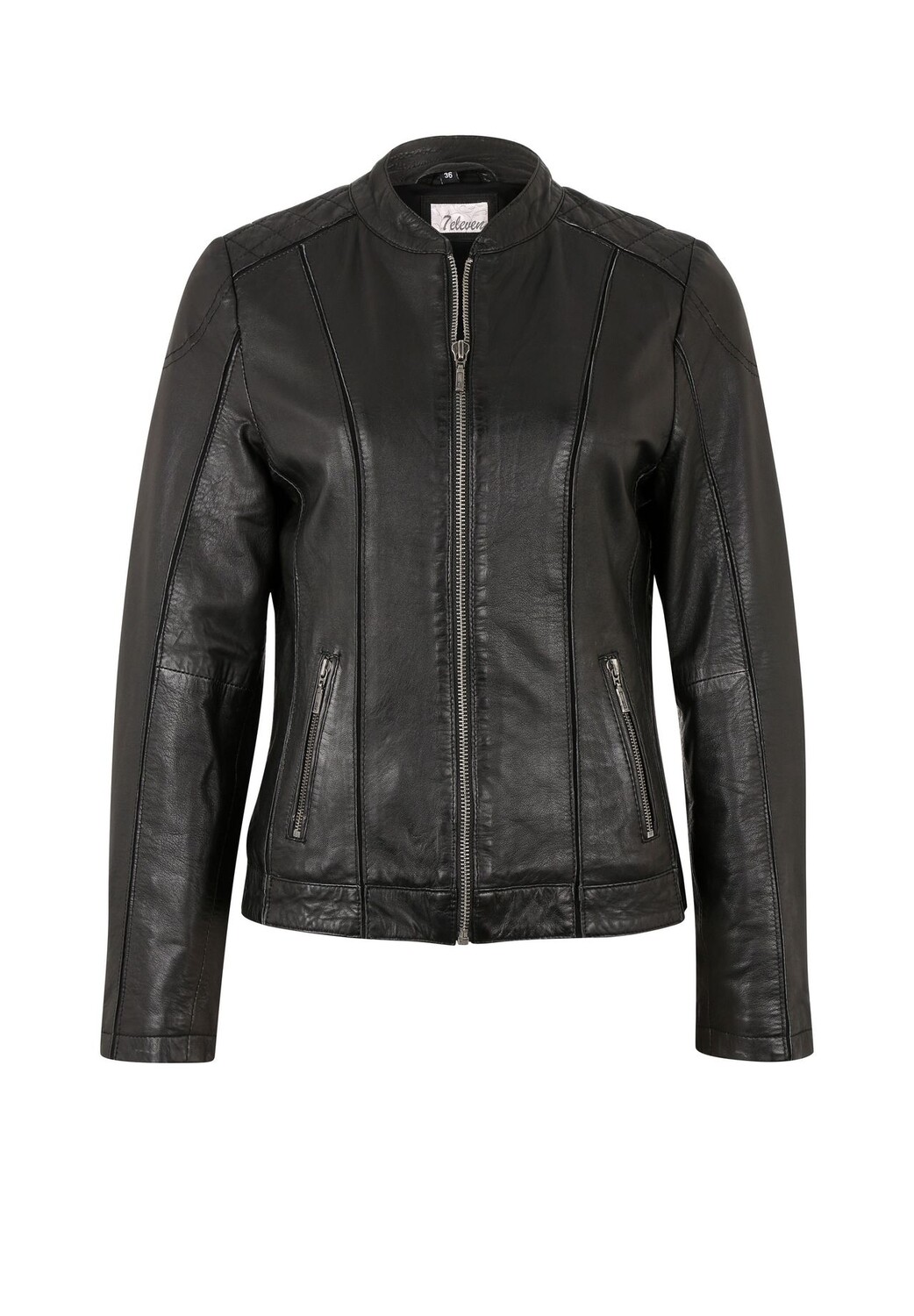 Кожаная куртка Gabi в байкерском стиле 7eleven, черный
Кожаная куртка Gabi в байкерском стиле 7eleven, черный