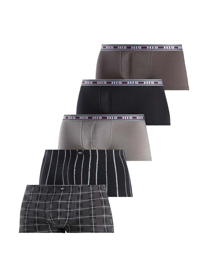 Боксеры HIS Hipster, цвет anthra/schwarz/grau/streifen/karo 
Боксеры HIS Hipster, цвет anthra/schwarz/grau/streifen/karo