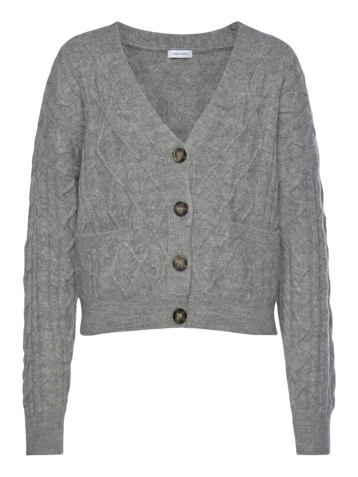 Кардиган LASCANA Strickjacke, цвет grau-meliert
Кардиган LASCANA Strickjacke, цвет grau-meliert