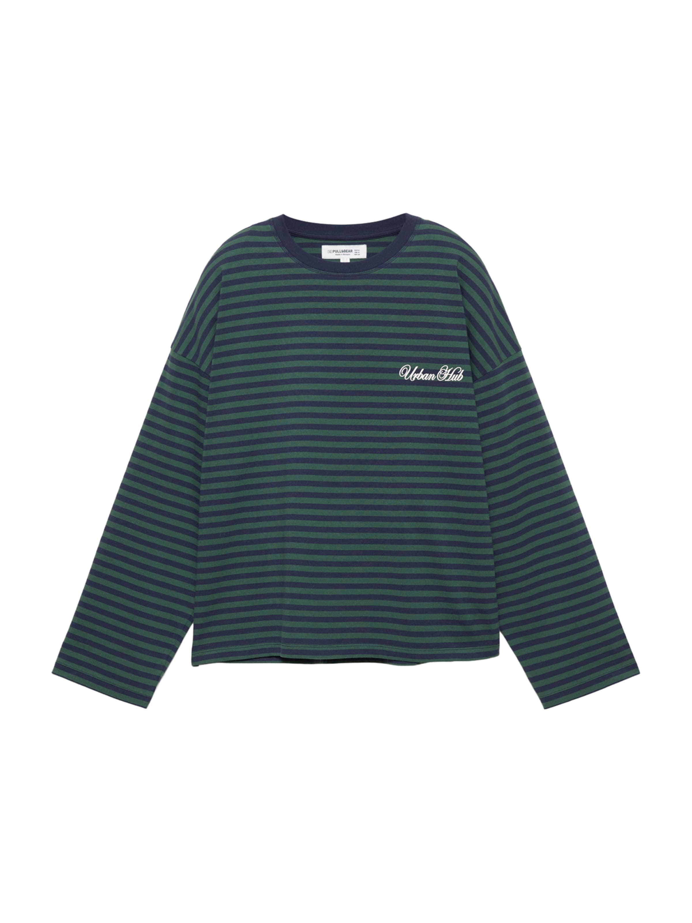 Pull&Bear Лонгслив 'PACIFIC' в цвете Navy
Pull&Bear Лонгслив 'PACIFIC' в цвете Navy