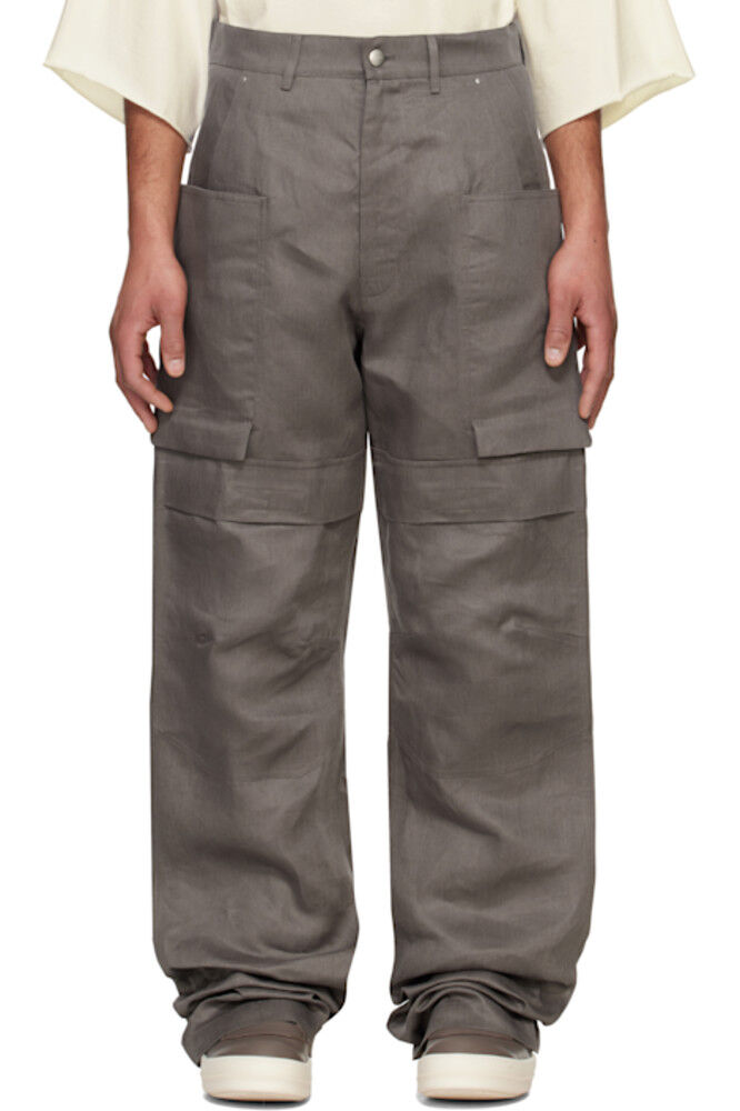 Серые брюки-карго Hollywood Stefan Rick Owens
Серые брюки-карго Hollywood Stefan Rick Owens