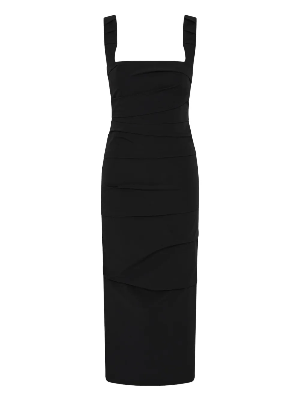 Платье миди с квадратным вырезом и драпировкой Rachel Gilbert, черный
Платье миди с квадратным вырезом и драпировкой Rachel Gilbert, черный