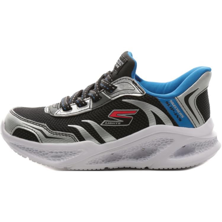 S Lights Амортизаторы Низкие детские кроссовки для повседневной жизни Детская обувь Skechers Kids, серебряный/черный
S Lights Амортизаторы Низкие детские кроссовки для повседневной жизни Детская обувь Skechers Kids, серебряный/черный