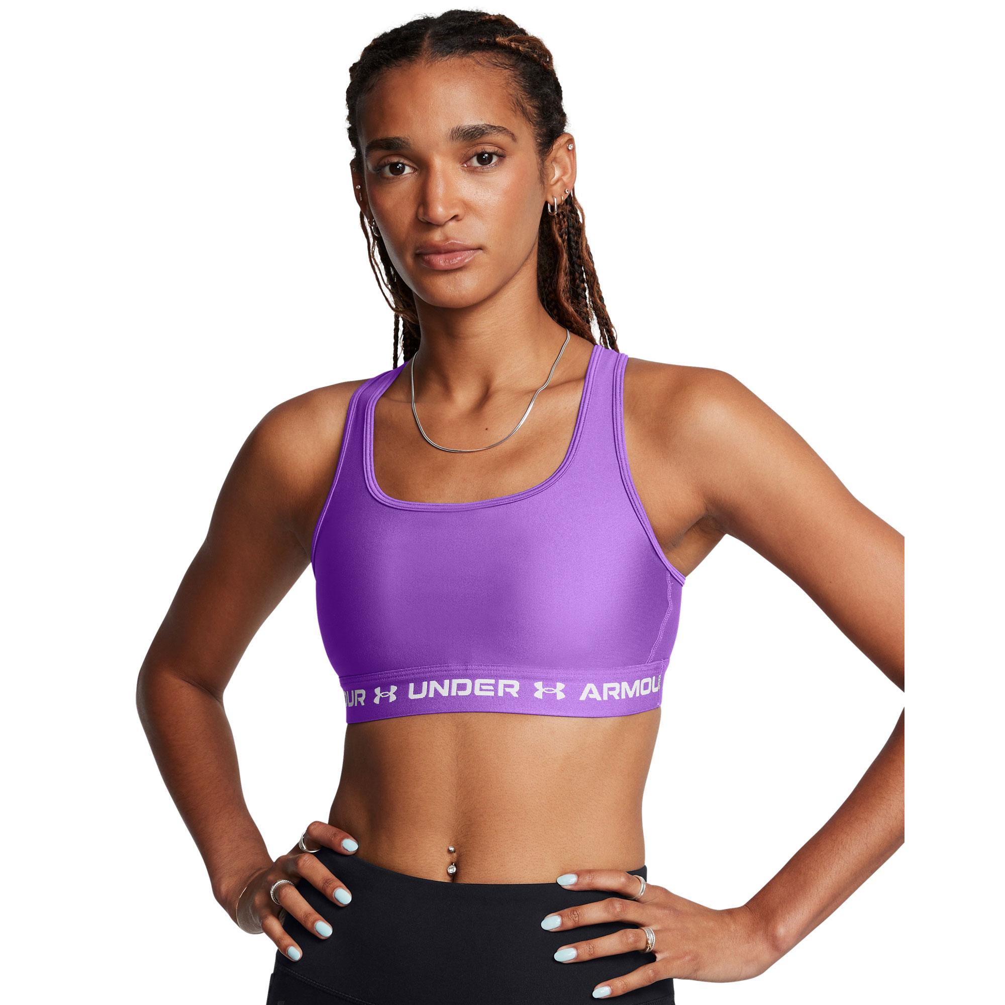 Женский спортивный бюстгальтер средней высоты с перекрестной спинкой Under Armour, Lavish/White
Женский спортивный бюстгальтер средней высоты с перекрестной спинкой Under Armour, Lavish/White